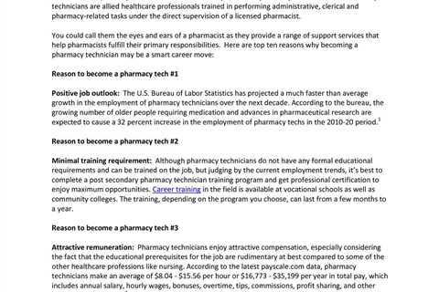 What Does a Pharmacy Technician Do?