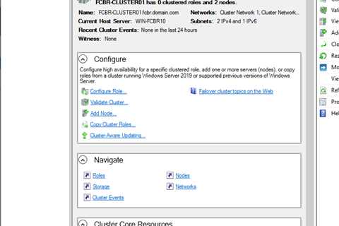 Changing the Cluster Name in SQL Server