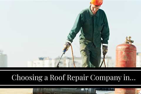 Choosing a Roof Repair Company in Rochester NY