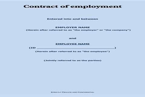 Important Clauses to Look For in a Contract of Employment