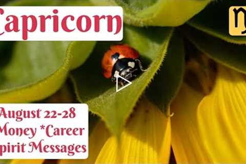 ♑CAPRICORN⭐TAKING CHARGE, CAPRICORN!⭐WEEKLY TAROT & ORACLE AUGUST 22 - 28/NEXT 7 DAYS🔮