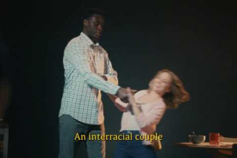 Interracial Couple In A Cheerios Ad pokes fun at advertisings incessant need for checking all the..