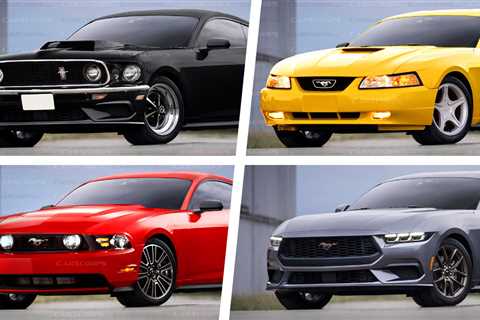 2024 Ford Mustang Face-Swapped With Older Generations