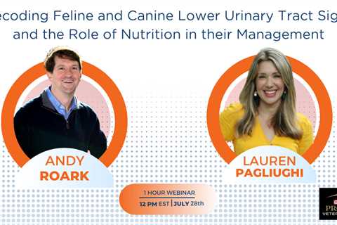 Decoding Feline and Canine Lower Urinary Tract Signs and the Role of Nutrition in their Management..