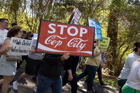 Police Breaking Up ‘Cop City’ Protest Arrest Legal Observer