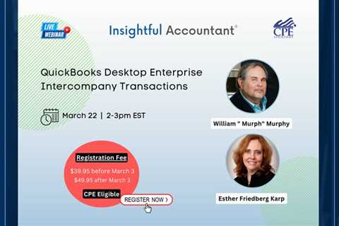 Today Only Enterprise Intercompany Relationships 'Live'