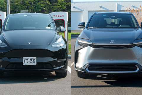 Why I'd buy the Tesla Model Y over Toyota's newest EV after driving both electric SUVs