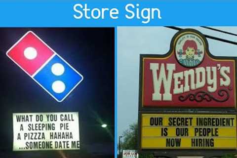 Surprisingly Funny Store Signs