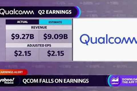 Qualcomm stock trends lower following Q3 revenue forecast miss