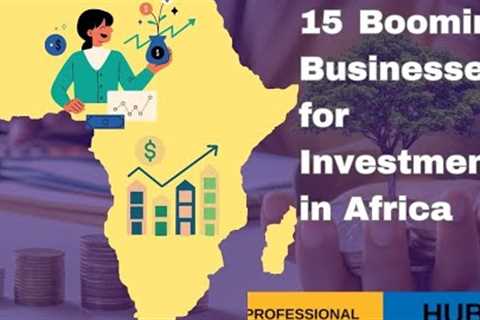 Top 15 Booming Businesses for Investment in Africa | Explained Simply