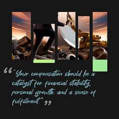 “Your compensation should be a catalyst for financial stability, personal growth, and a sense of..