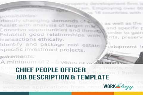 Chief People Officer Job Description & Template