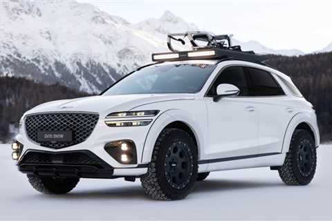 Genesis rolls out beefy GV70 Snow concept at St. Moritz