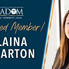 AADOM Featured Member – Elaina Wharton