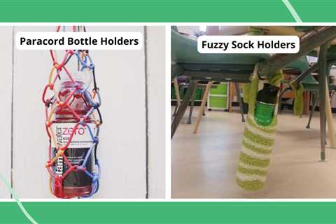 19 Clever Ways To Add Water Bottle Holders to Student Desks