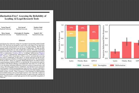 Stanford Will Augment Its Study Finding That AI Legal Research Tools Hallucinate In 17% Of Queries, ..