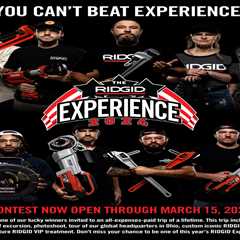 Have you Entered Yet? Don’t Miss Your Chance to Win a Spot at RIDGID® Experience
