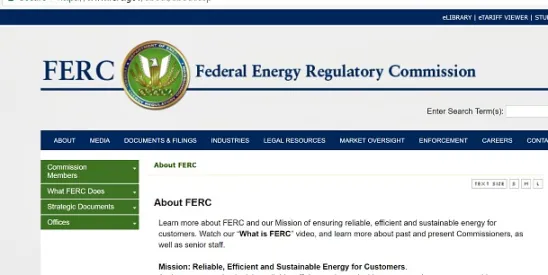 FERC to Sunset Regulations Pursuant to Executive Order