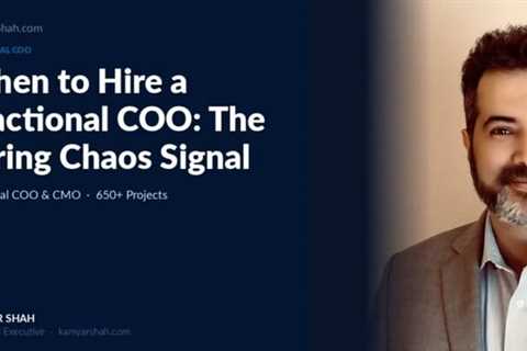 Learn to identify hiring chaos as an operational signal, not a talent failure. Covers the three..