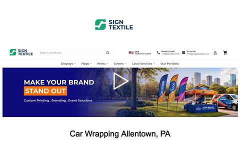 Car Wrapping Allentown, PA - Sign Textile - 610-508-2776