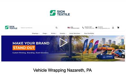 Vehicle Wrapping Nazareth, PA - Sign Textile - 610-508-2776